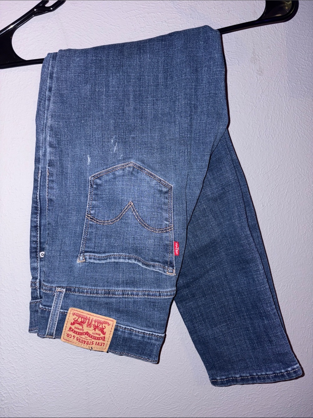 Levi's Junior Medium Blue Straight Jeans with Signature Patch